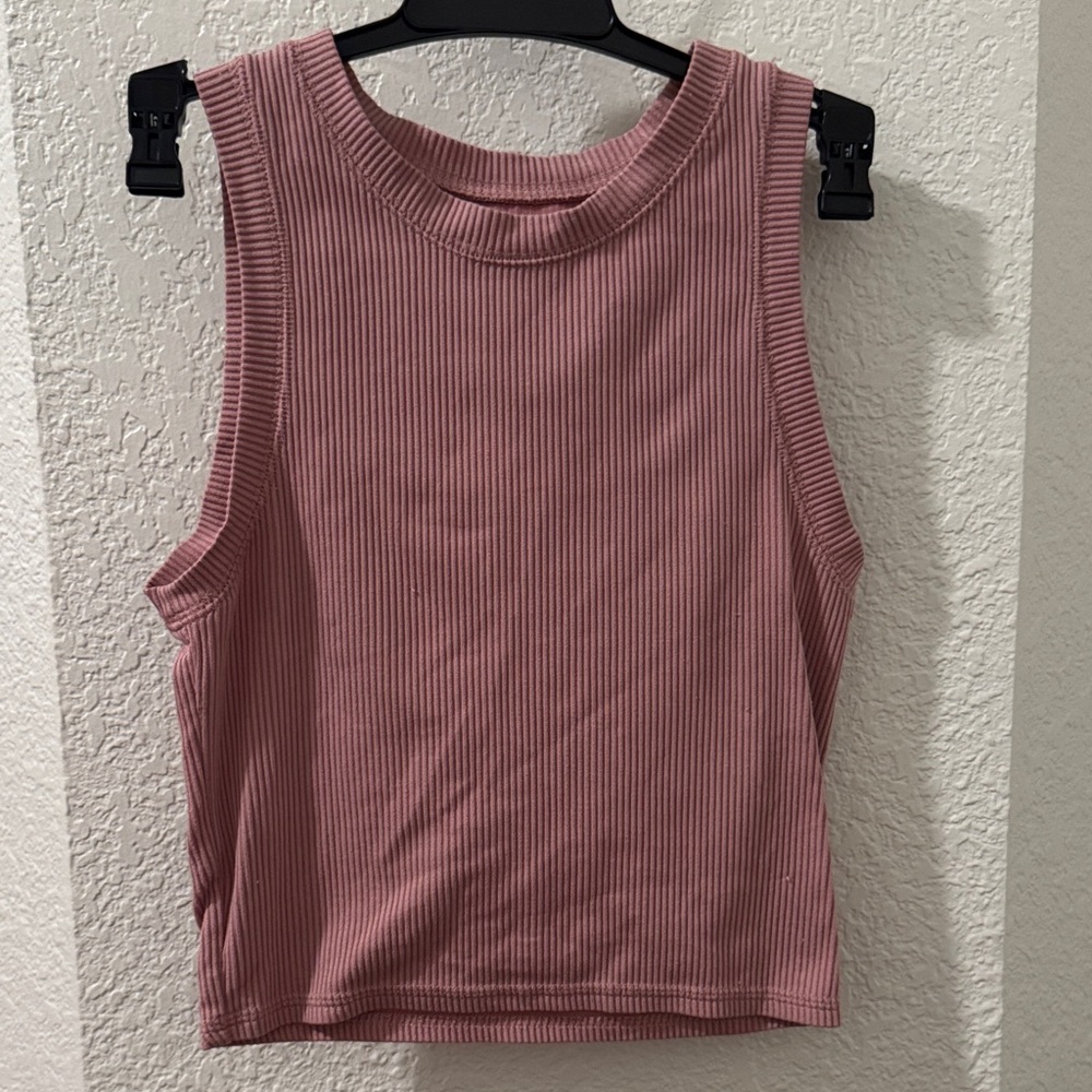 Hollister Ribbed Mauve Tank Top